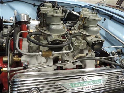 1957 Ford Thunderbird Starmist Blue V8 312 Ford Y Block 2x4 Bbl