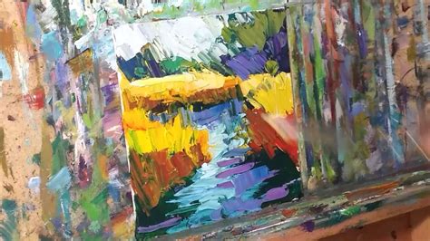 Artist Jose Trujillo Impressionist Landscape Oil Painting