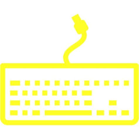 Yellow Keyboard 4 Icon Free Yellow Computer Hardware Icons
