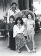 Joan Collins at her home with 3rd husband Ron Kass (m1972-83), Tara ...