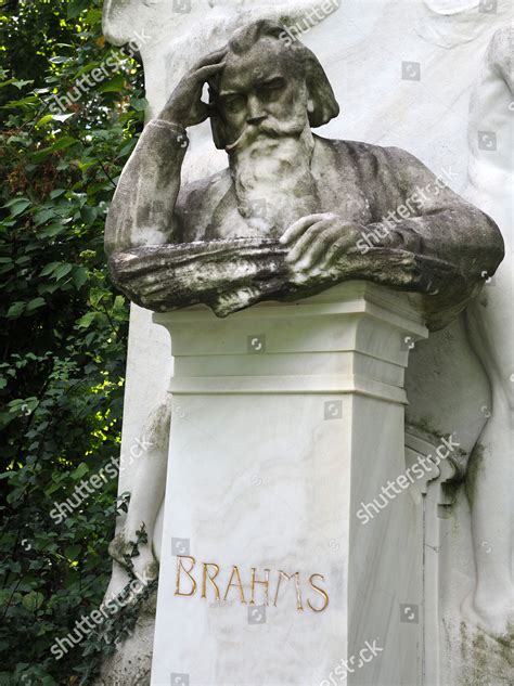 Grave Johannes Brahms Central Cemetery Zentralfriedhof Editorial Stock