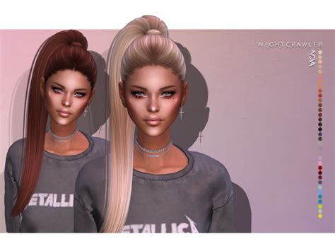 The Sims Resource Nightcrawler Nova Hair
