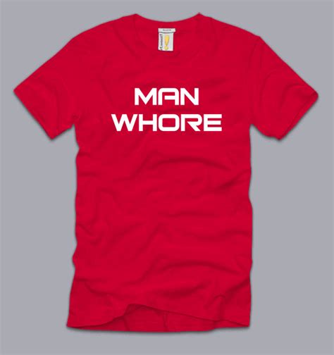 Man Whore Large T Shirt Funny Pimp Sex Humor Geek Nerd Frat College