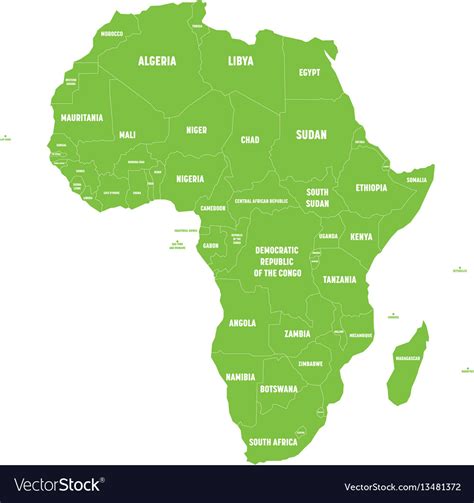 Simple Political Map Of Africa