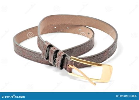 Women S Leather Belt Stock Photo Image Of Roll Metal 18093952
