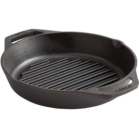 Lodge L8gpl 10 14 Pre Seasoned Cast Iron Grill Pan With Dual Handles