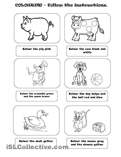 14 Best Images Of Follow Directions Worksheets For Elementary