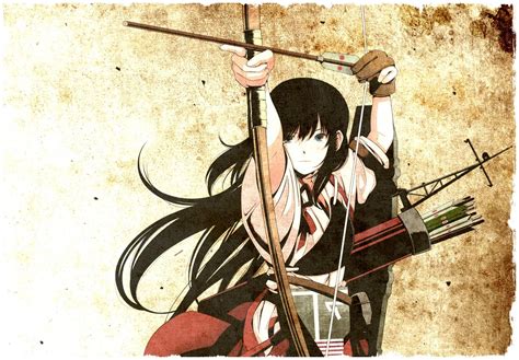 Anime Bows Archers Kantai Collection Wallpapers Hd Desktop And