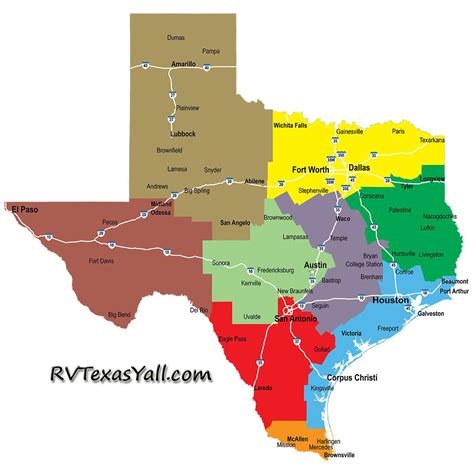 Regions Of Texas