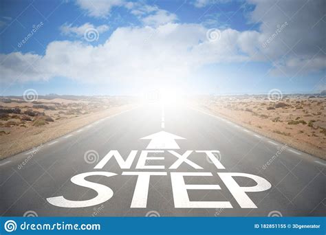 Highway/ Road Concept - Next Step Stock Image - Image of desert ...