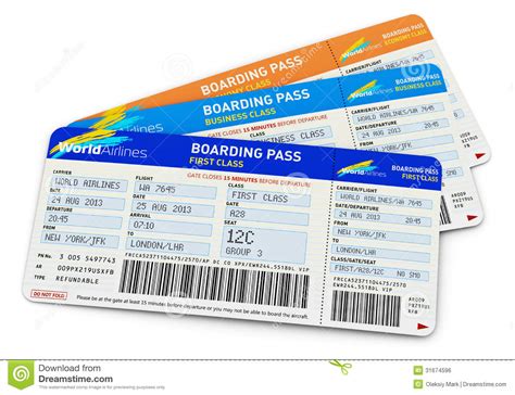 Air Tickets Royalty Free Stock Image Image 31674596