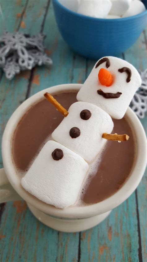 They can squish it, roll it and stretch it, and have a little bit of fun taste testing it while they play! Cool Marshmallow Snowman Hot Chocolate Kit Photos