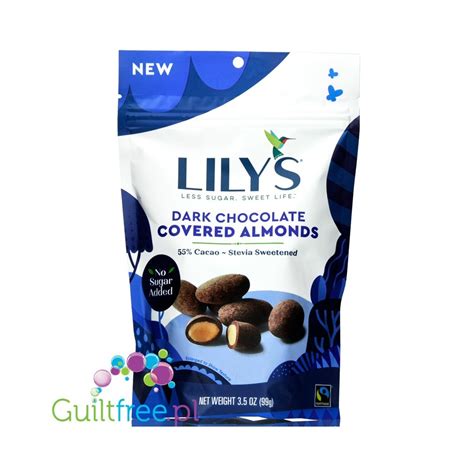 Lilys Sweets Chocolate Covered Almonds Dark Chocolate Guiltfreepl