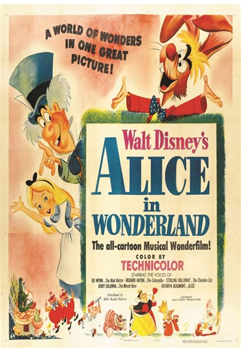 Disney Alice In Wonderland Poster