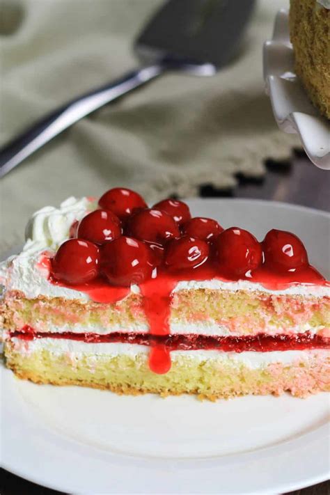 To begin making jello poke cake recipe, preheat the oven to 400/200 f/c. Homemade Cherry Jello Cake Recipe - Simply Home Cooked