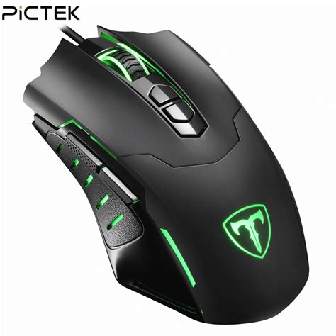 Pictek 7200 Dpi Wired Gaming Mouse Gamer Mice Mause 5 Levels Adjustable