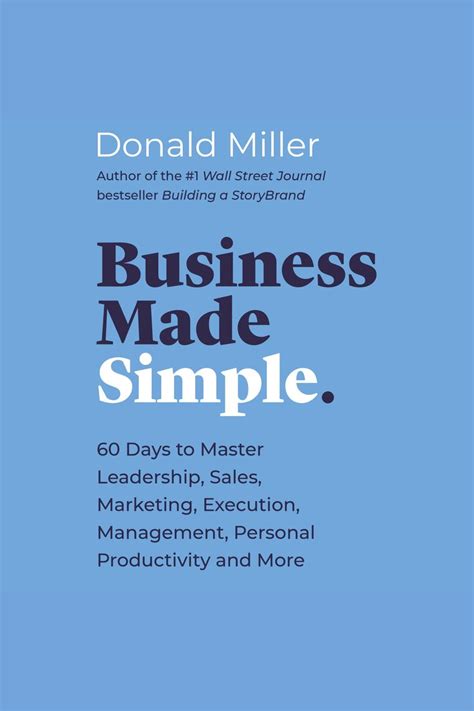 Business Made Simple By Donald Miller Audiobook Scribd