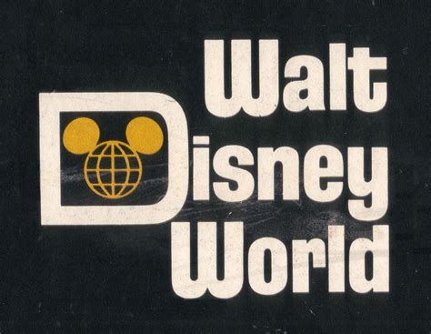 Walt Disney World Logo 1971 Retro Disney Vintage Disney Posters