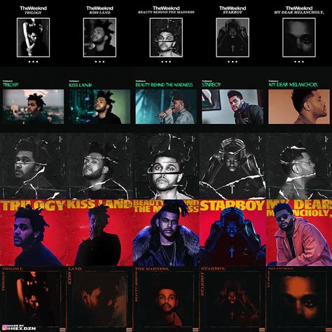 Every The Weeknd Album In The Style Of Every The Weeknd Album Made By