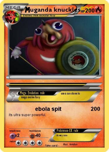 Pokémon Uganda Knuckles 106 106 Ebola Spit My Pokemon Card