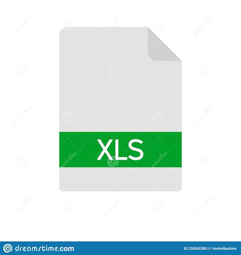 Xls File Icon Spreadsheet Document Type Modern Flat Design Graphic
