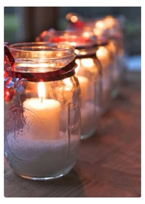 Mason Jar Centerpieces With Candles Beautiful And Classic Mason Jar