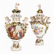 Pair of 19th Century Dresden porcelain vases | Mayfair Gallery