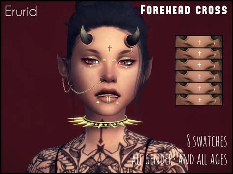 Forehead Cross For Your Sims Found In Tsr Category Sims 4 Female