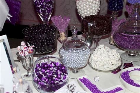 60 Awesome Purple Candy Table For Your Wedding Wedding Candy Table