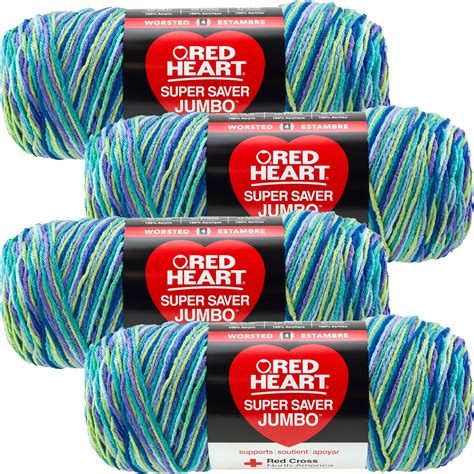 Red Heart Super Saver Yarn Wildflower Multipack Of 4