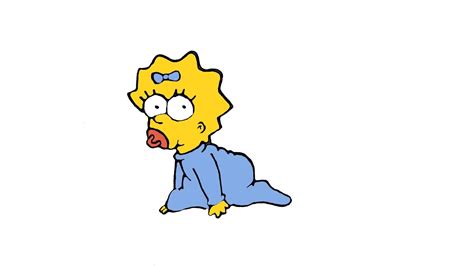 How To Draw Maggie Simpson The Simpsons Youtube