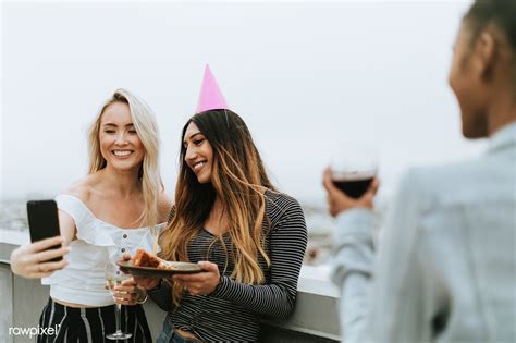 Download Premium Image Of Birthday Girl Taking A Selfie With Her Friend At Girl Birthday Girl