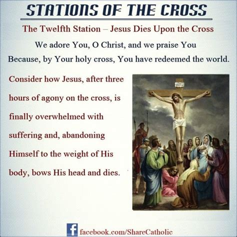The Twelfth Station Jesus Dies On The Cross Stations Of The Cross