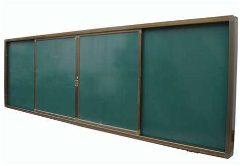 Wall Mounted School Classroom Teaching Magnetic Sliding Writing Green