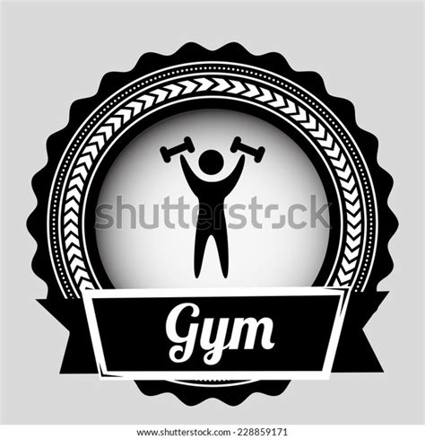 Fitness Graphic Design Vector Illustration Stock Vector Royalty Free