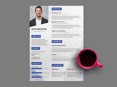 Free Lawyer Resume Template | Resume template, Resume template australia, Curriculum vitae template