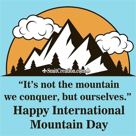 Happy International Mountain Day Quote
