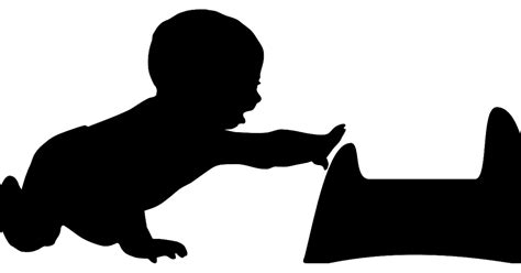 Silhouette Infant Clip Art Silhouette Png Download 1200630 Free