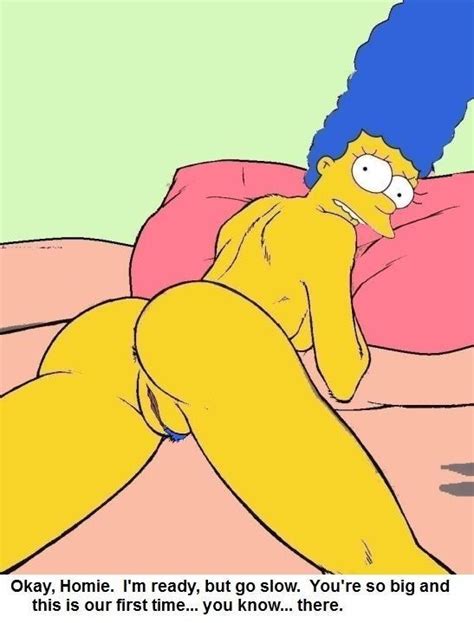 Rule 34 Ass Back View Bed Color Female Female Only Human Lying Marge