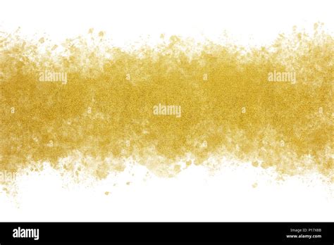 Gold Ink Watercolor Splash Abstract Or Vintage Paint Background Stock