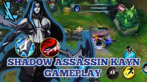 Shadow Assassin Kayn New Champion Gameplay Wild Rift Youtube