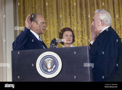 Gerald Ford Is Sworn In As Th President Of The United