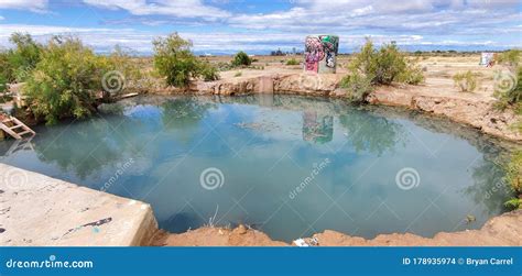Barraza Hot Springs Located Near Slab City California Royalty Free
