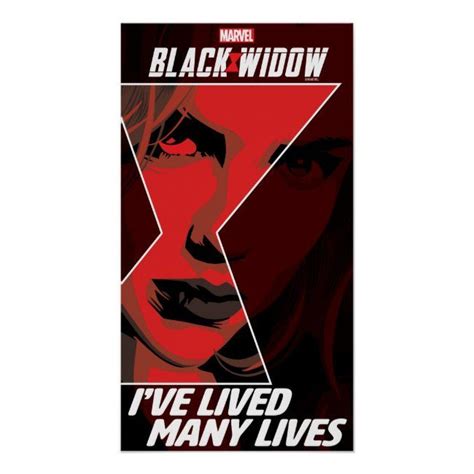 Black Widow Hourglass Reveal Illustration Poster