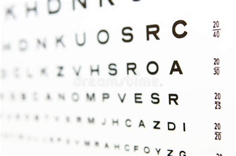 2020 Eye Chart Test A In Focus Stock Photo Image Of Medical
