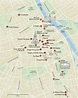 Warschau touristische Landkarte - Karte von Warschau mit ...