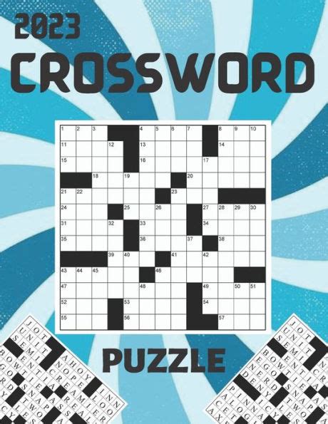 2023 Crossword Puzzle Crosswords Puzzles Book For Adults Men And Women