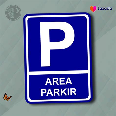 Sticker Penanda Area Parkir Rambu Parkir Uk X Cm Lazada Indonesia