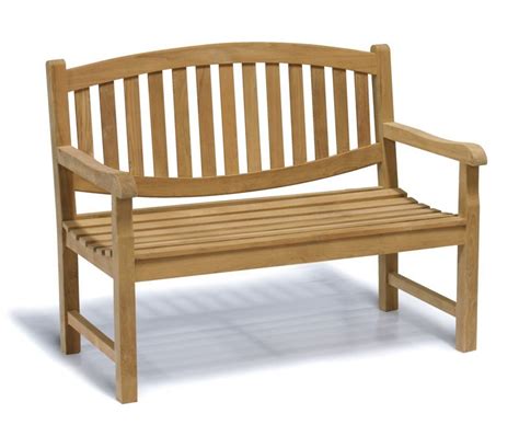 Ascot Teak 2 Seater Garden Bench Small Garden Seat