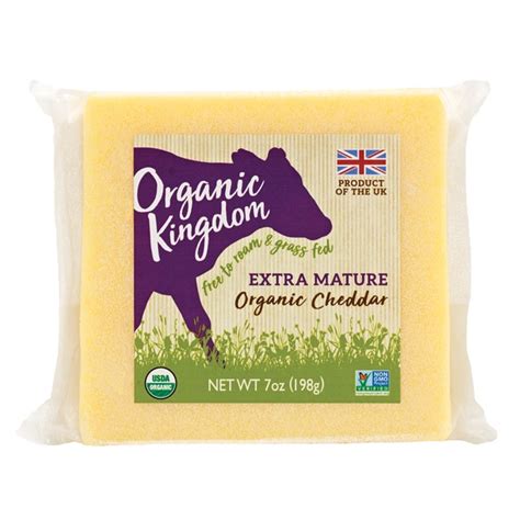 Organic Kingdom Extra Mature Organic Cheddar 7 Oz Instacart